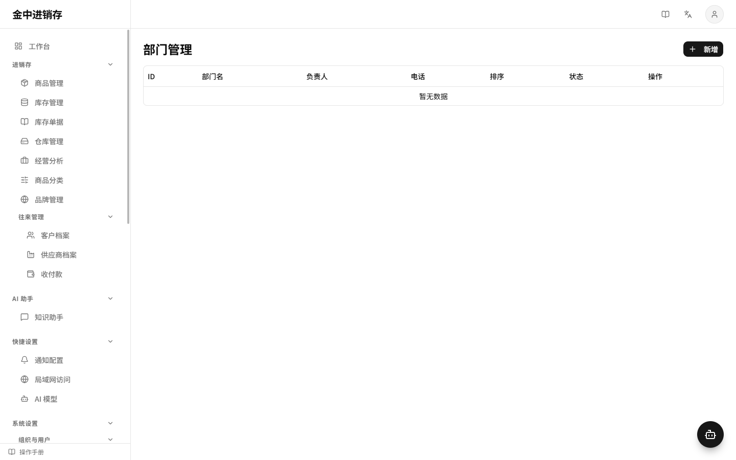 部门管理